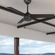 preview thumbnail 7 of 96, Hunter Cassius Outdoor Ceiling Fan, Damp Rated - Industrial, Farmhouse, Contemporary 44" - Matte Black