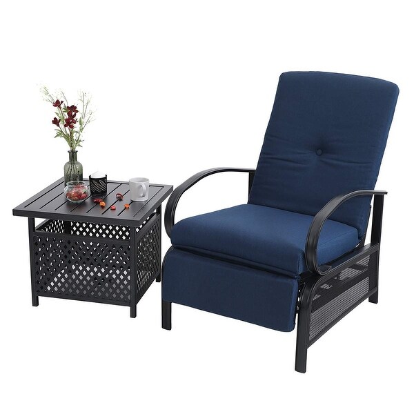 Bistro set cheap reclining chairs