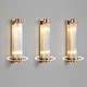 preview thumbnail 2 of 9, Modern Gold Wall Sconce Vintage Glass Lampshade Wall Light - 4.7" W