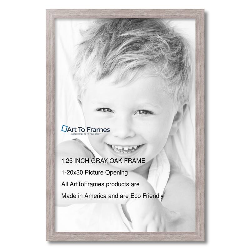ArtToFrames Metro Modern 20x30 Inch Picture Frame, 1.25 Inch MDF Poster Frame Available in Multiple Colors (FRBW26-20x30)