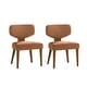 preview thumbnail 40 of 40, HULALA HOME Hipolito Mid Century Modern Ergonomic Dining Chair with Solid Wood Legs Set of 2