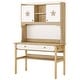 preview thumbnail 12 of 10, 47" Industrial Kids Desk Study Station with Drawer and Hutch for Home