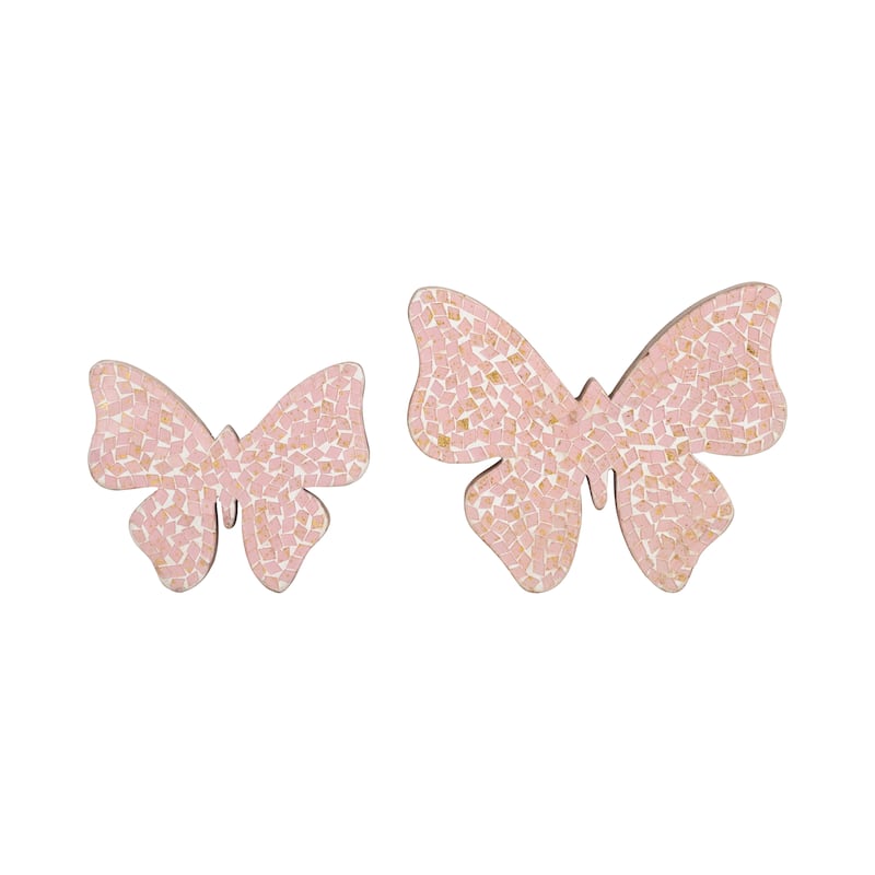 Sagebrook Home Modern Glam Mosaic Butterfly Figurine