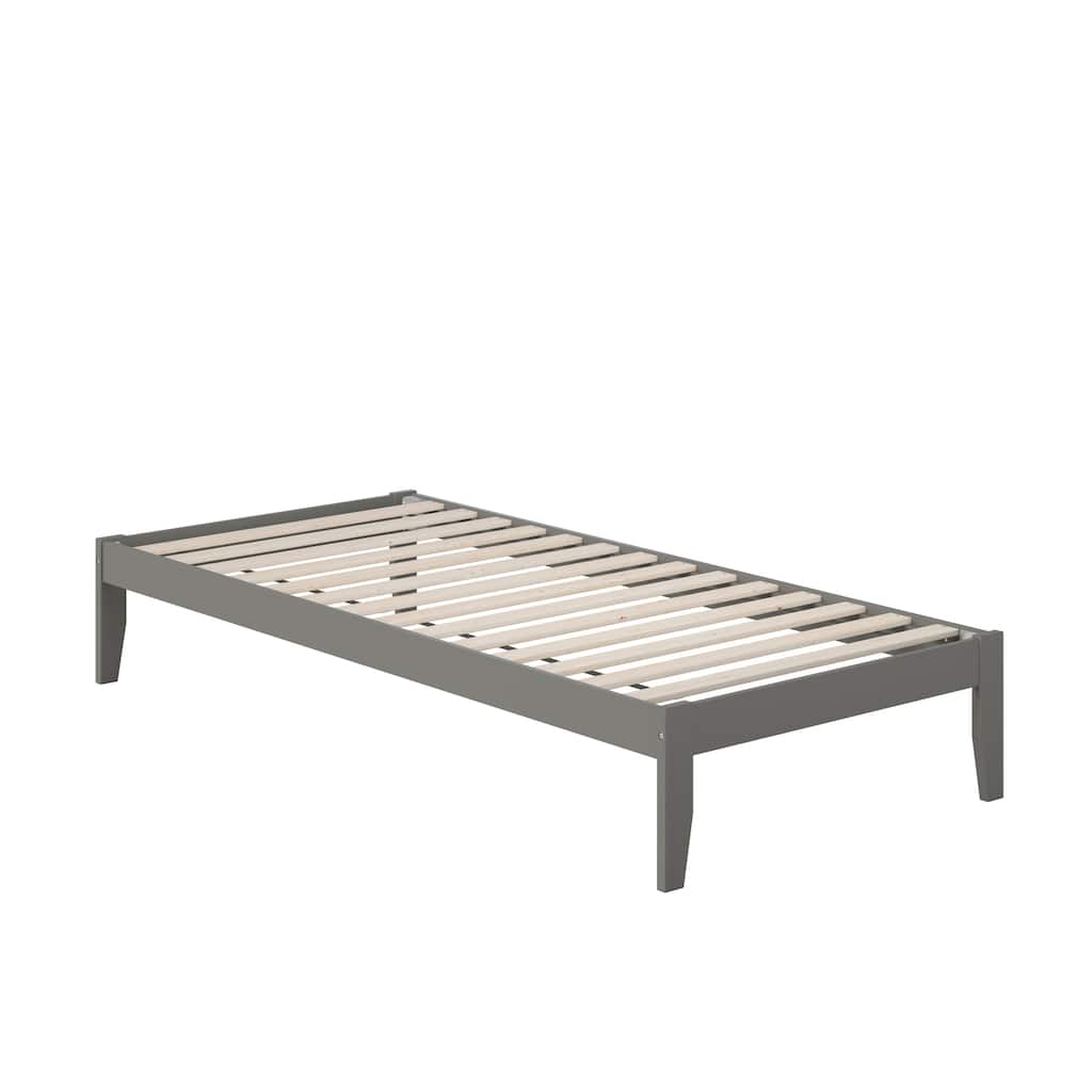 Colorado Twin XL Platform Bed in Grey