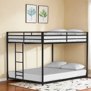 Sturdy Full over Full Bunk Bed Metal for Kids and Adult,Low Profile
