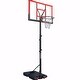 preview thumbnail 2 of 14, Adjustable Portable Basketball Hoop with Shatterproof Backboard Black + Red