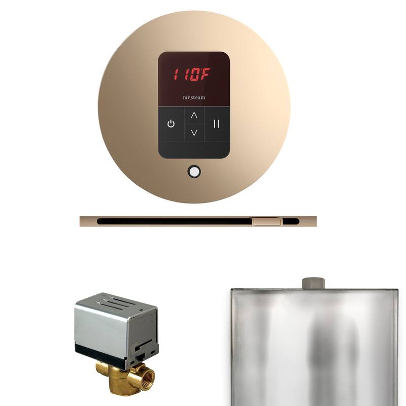 Mr Steam BBRL Basic Butler Linear Package Steam Shower Control Package - Polished Gold