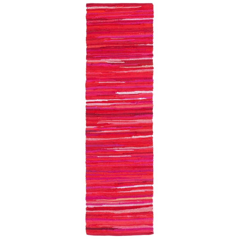 SAFAVIEH Handmade Rag Rug Sevim Casual Stripe Cotton Rug