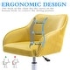 preview thumbnail 38 of 117, Corvus Braff Velvet Upholstered Adjustable Ergonomic Office Chair