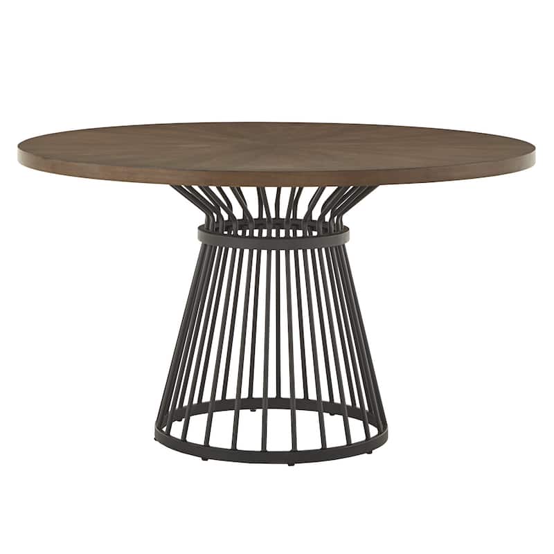 Sheeba Round Caged Metal Base 5-piece Dining Set by iNSPIRE Q Modern