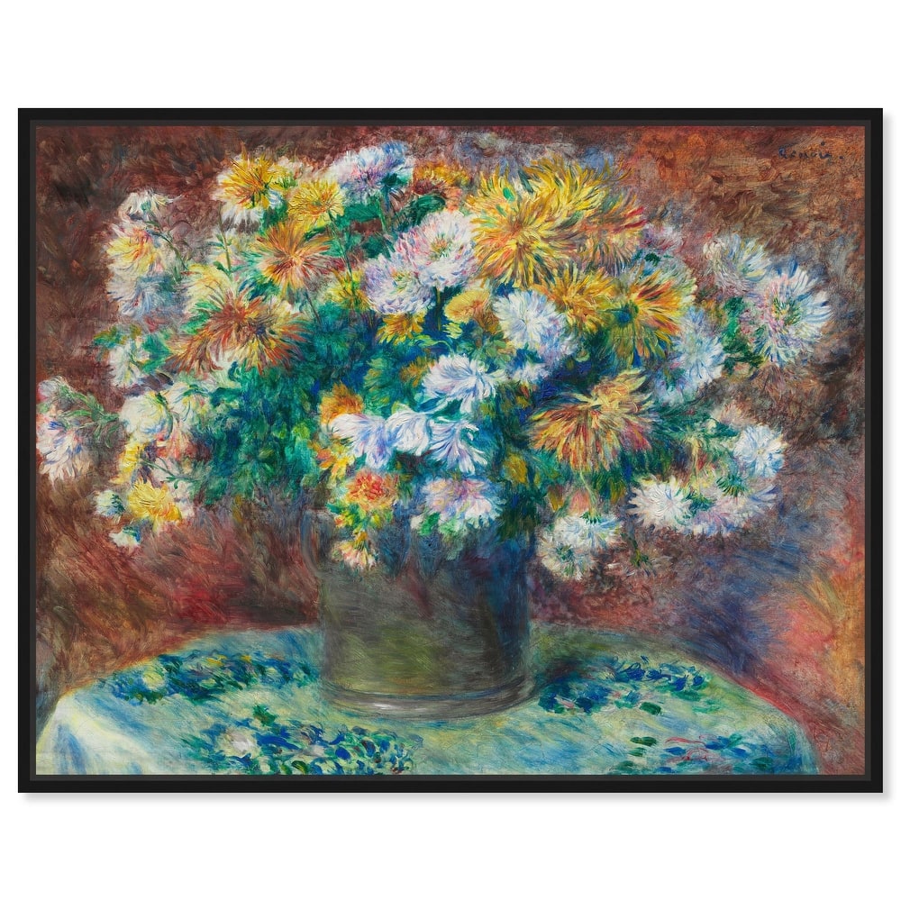 Renoir Chrysanthemum Canvas by Art Remedy