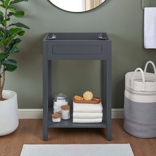 slide 2 of 17, Altura 24" Bathroom Vanity Cabinet Gray