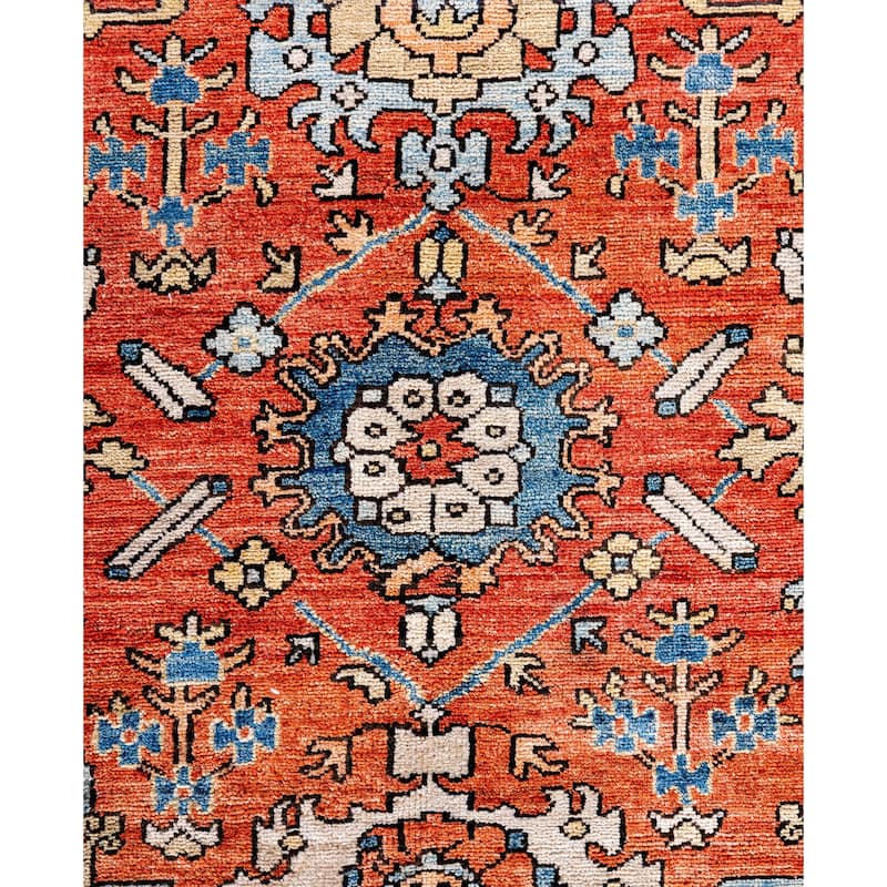 Serapi One-of-a-Kind Hand-Knotted Area Rug - Orange - 8' 3" x 10' 0"