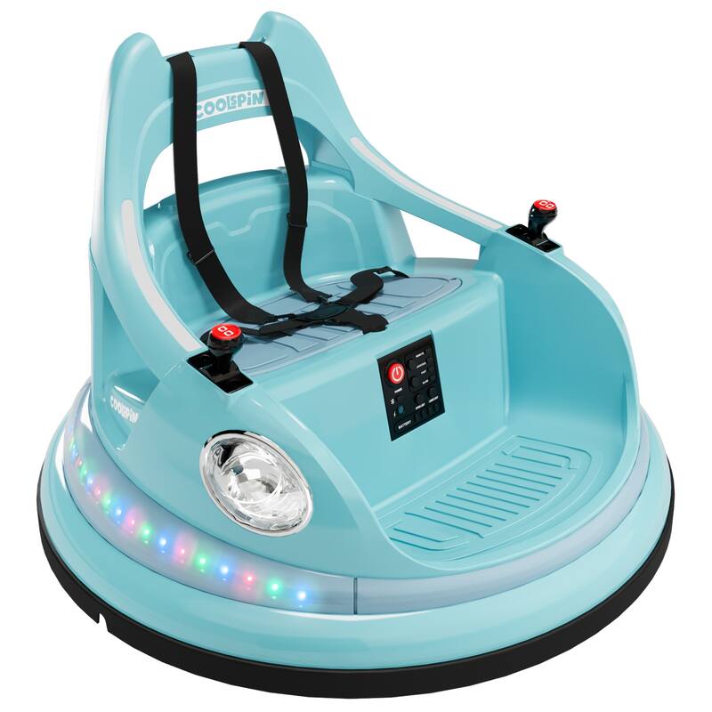 12V Electric Bumper Car Ride On Toys for Kids Best Gifts - Blue