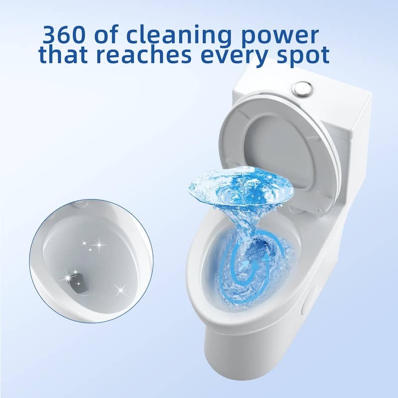 Dual Flush Elongated Toilet with Soft Close Seat - One toilet 2137