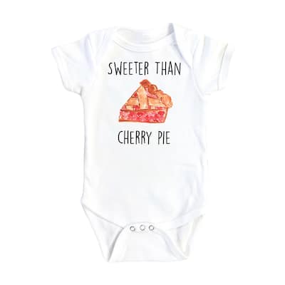 Pie Cutie - Baby Boy Girl Clothes Infant Bodysuit Funny Cute Newborn 1D