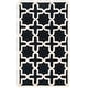 preview thumbnail 161 of 183, SAFAVIEH Handmade Cambridge Trudie Geometric Wool Rug 3' x 5' - Black/Ivory - Rectangle