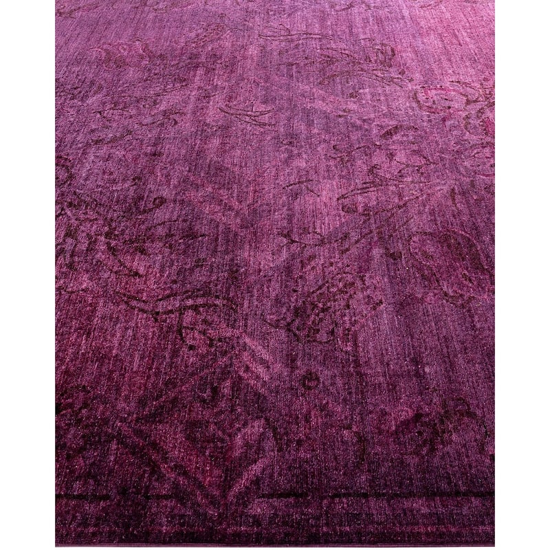 Contemporary Overdyed Wool Hand Knotted Area Rug - 8' 1" x 10' 3"