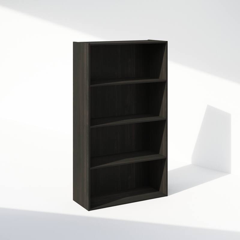 Furinno Simple Open Shelf, Bookcases, 4-Tier - Espresso