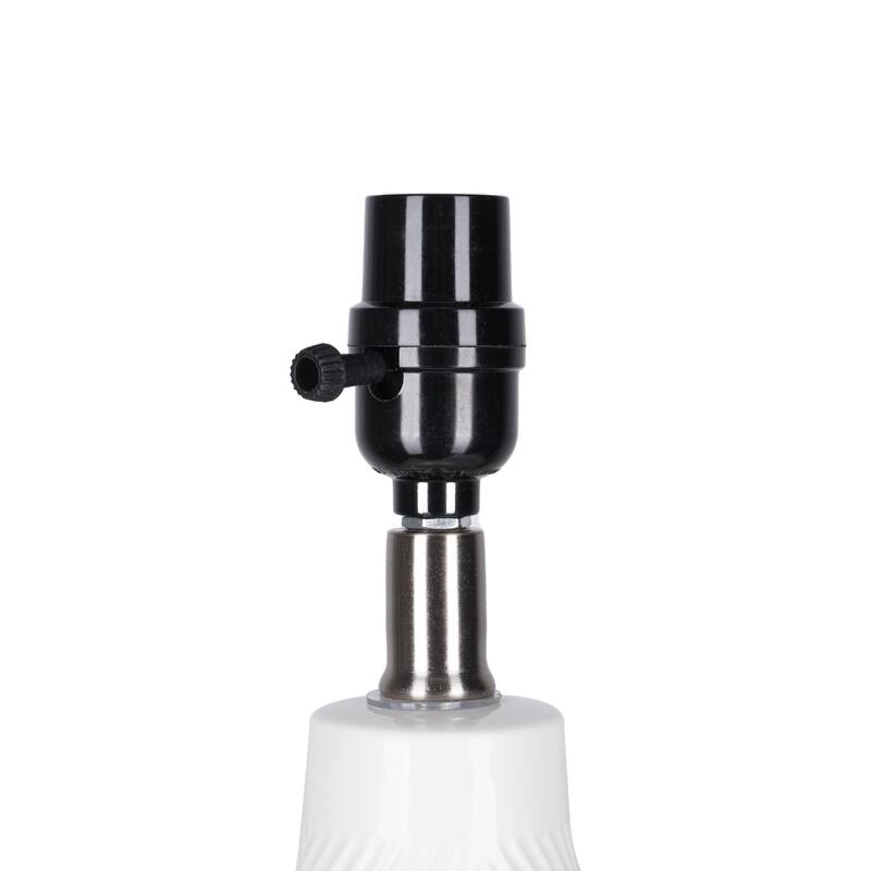 Catalina Sandrift Ceramic Table Lamp - White