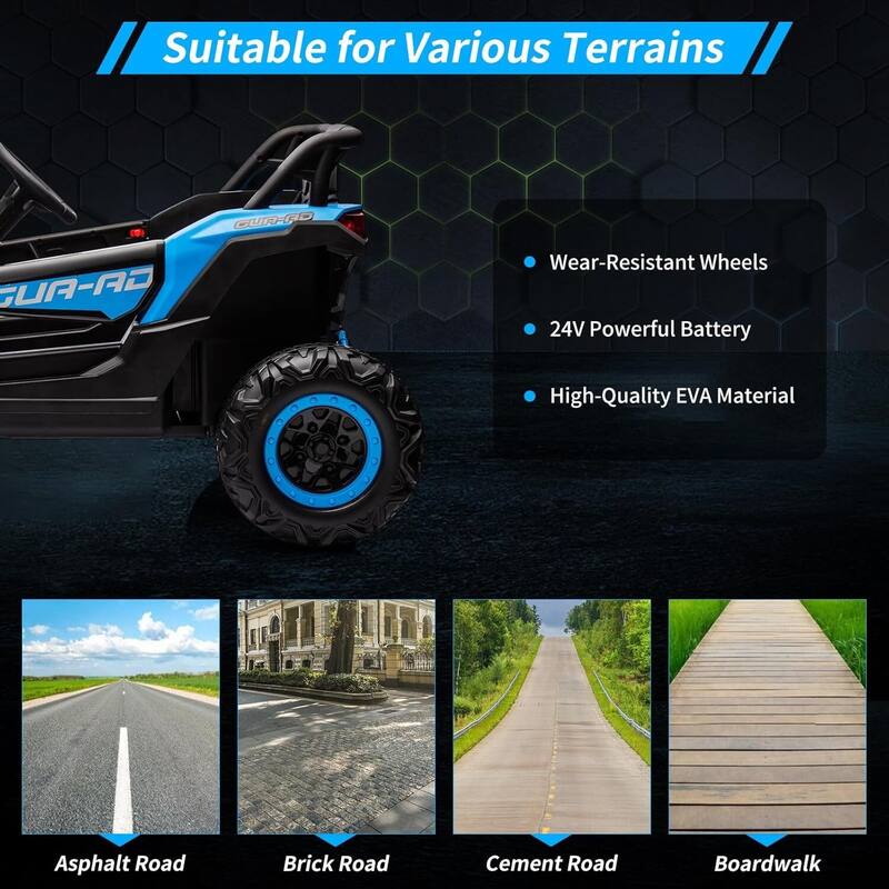 24V 2 Seater Ride on UTV Car for Big Kids