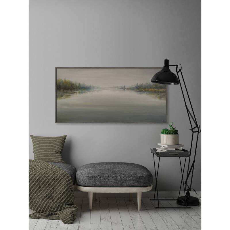 Placid and Tranquil Floater Framed Print on Canvas