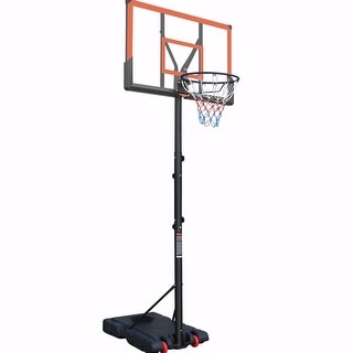 Adjustable Portable Basketball Hoop with Shatterproof Backboard