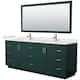 Option Green / White Quartz Top / Brushed Nickel Hardware