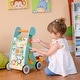 preview thumbnail 15 of 14, Teamson Kids Preschool Play Lab Wooden Baby Walker and Activity Station, Natural/Blue