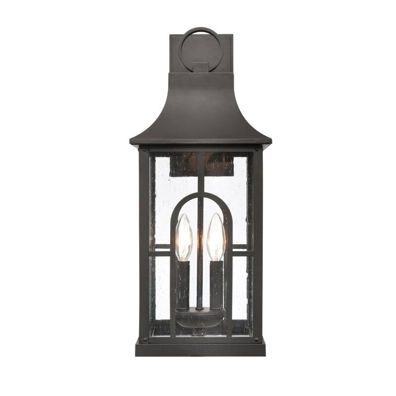 Triumph 1-Light Textured Black Outdoor Sconce - 21 inch Tall - Textured Black