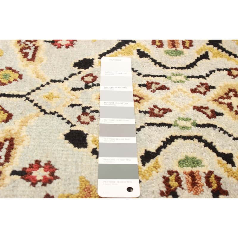 ECARPETGALLERY Hand-knotted Serapi Heritage Light Grey Wool Rug - 2'5 x 9'11