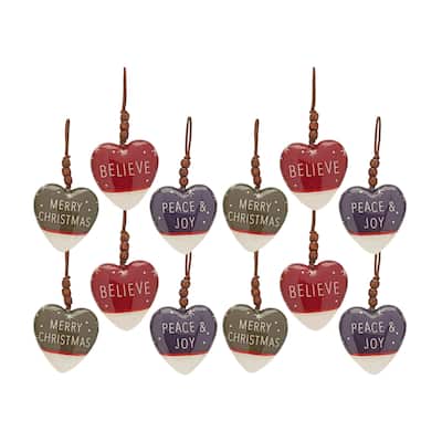 Heart Ornament (Set of 12)