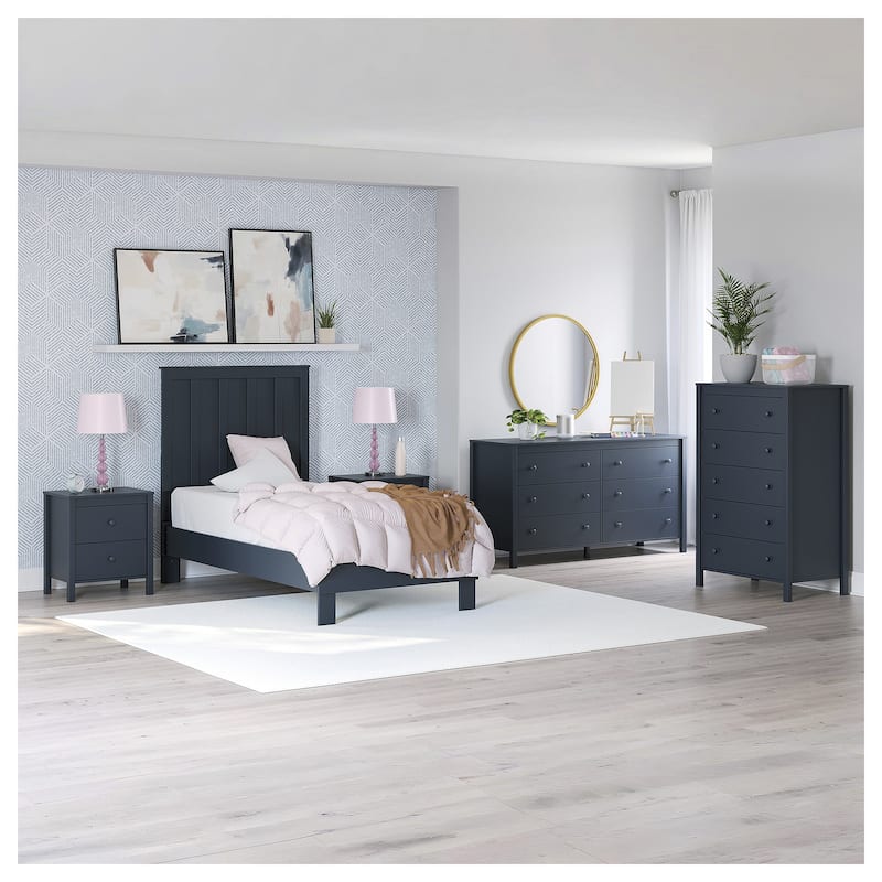 Signature Design by Ashley Simmenfort Blue Platform Bed