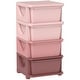 preview thumbnail 2 of 25, Qaba 4 Tier Kids Storage Unit, 4 Drawer Chest Toy Organizer Plastic Bins for Kids Bedroom Nursery Kindergarten Living Room