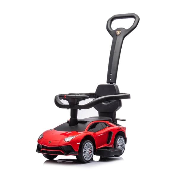 slide 2 of 19, Lamborghini 3-in-1 Kids Push Ride On Toy Car