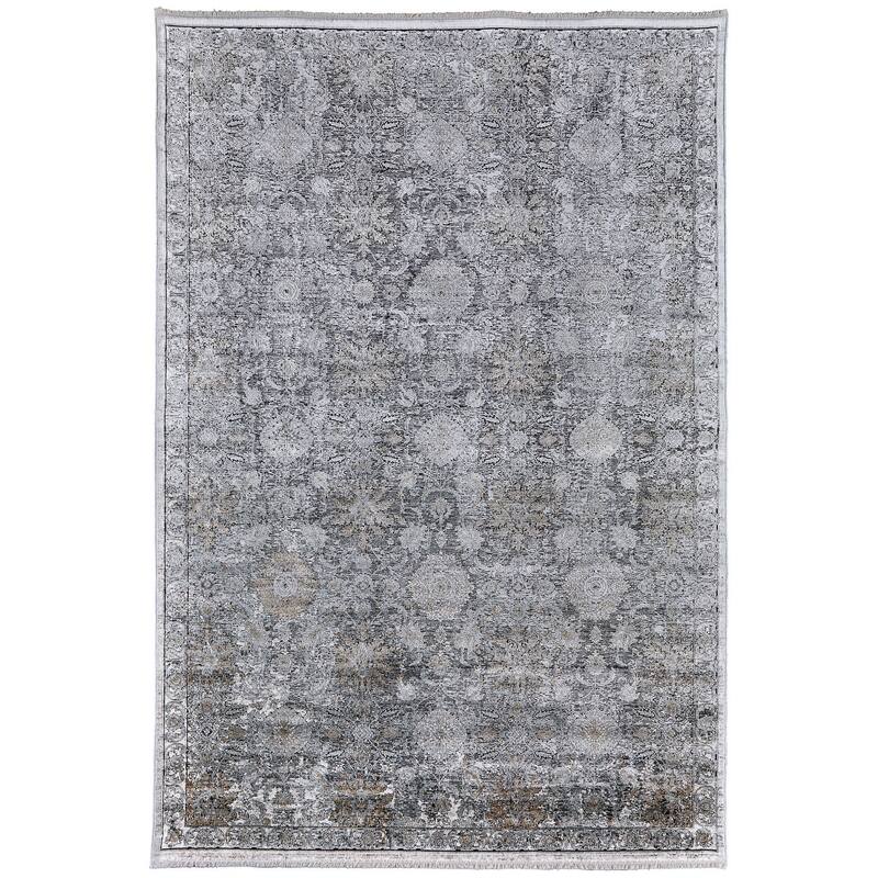 HomeRoots Damask Lodge Rectangle Area Rug - 180.00 in. x 144.00 in. x 0.22 in.