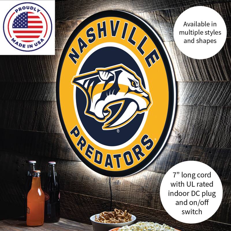 Nashville Predators LED Lighted Sign