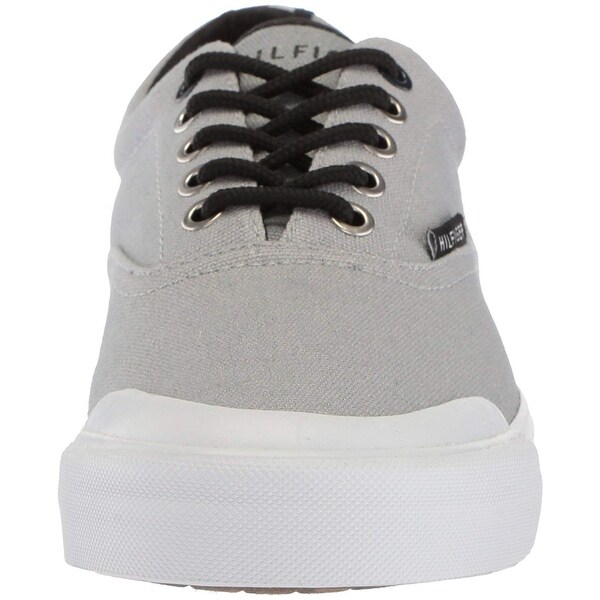 tommy hilfiger canvas lace up trainers