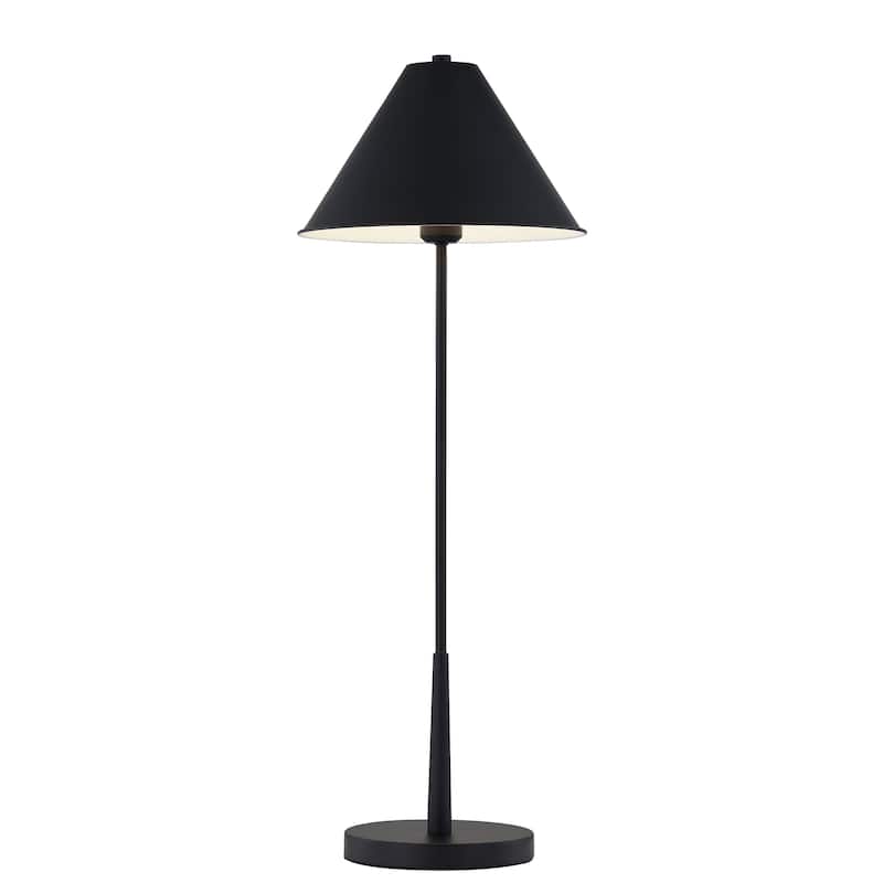 Pippa 30" Buffet Lamp with Metal Shade, Black
