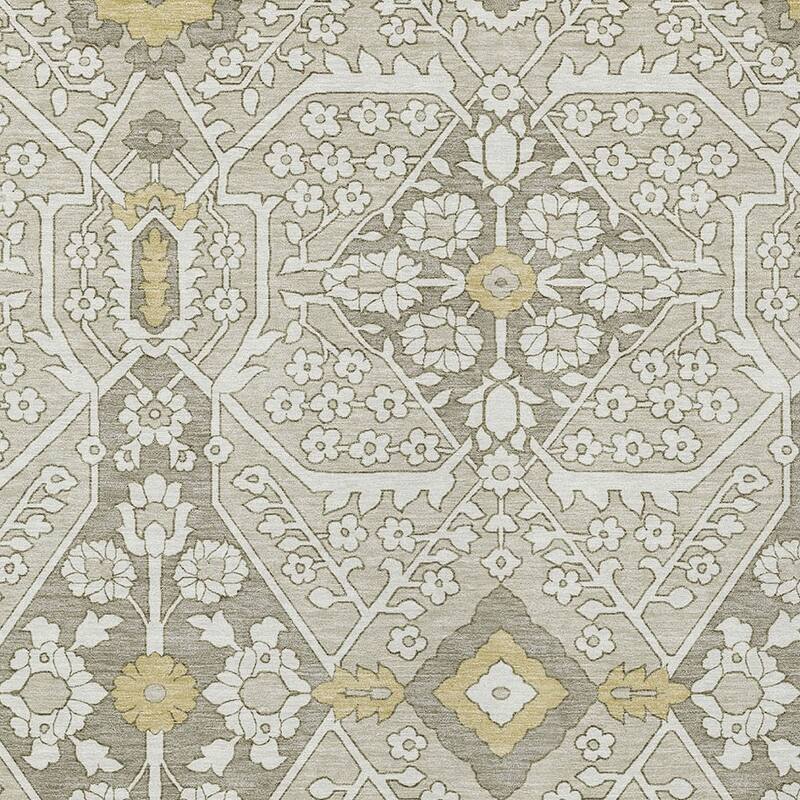 HomeRoots Floral Transitional Rectangle Outdoor Rug