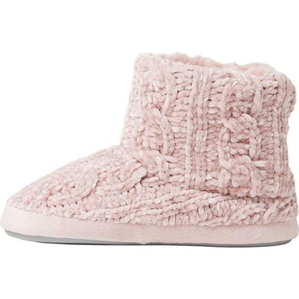 women's dearfoams chenille knit boot slippers