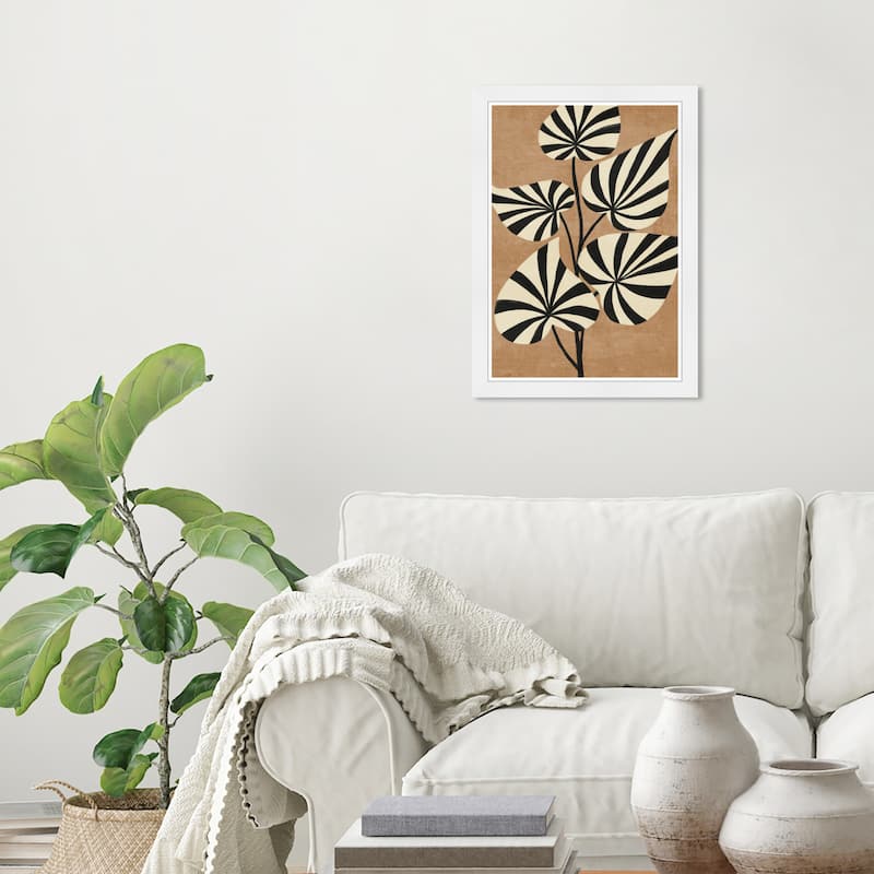 Wynwood Studio Flora Minimalist Ii Framed Boho Minimalist Abstract Prints