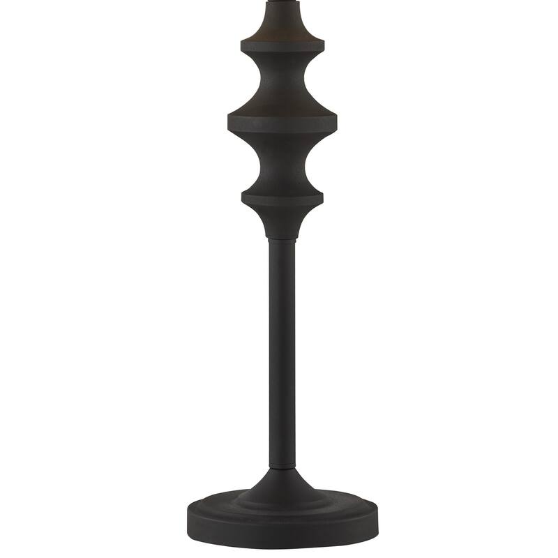 Brandon 33" Buffet Lamps with Linen Shade, Matte Black (Set of 2)
