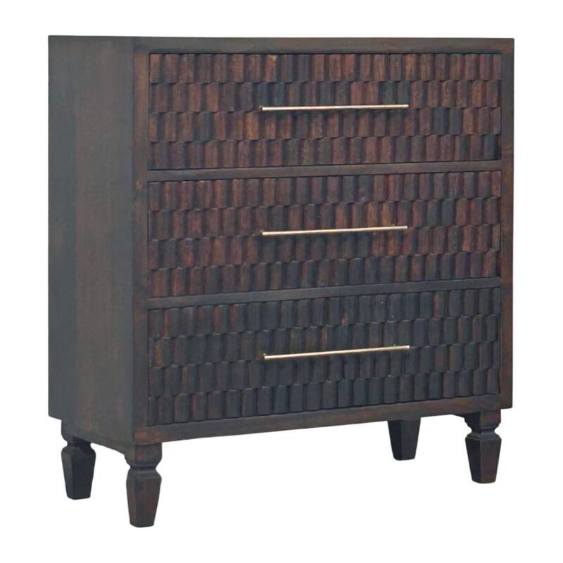 Artisan Furniture Solid Wood Arno Chest, 3-Drawers