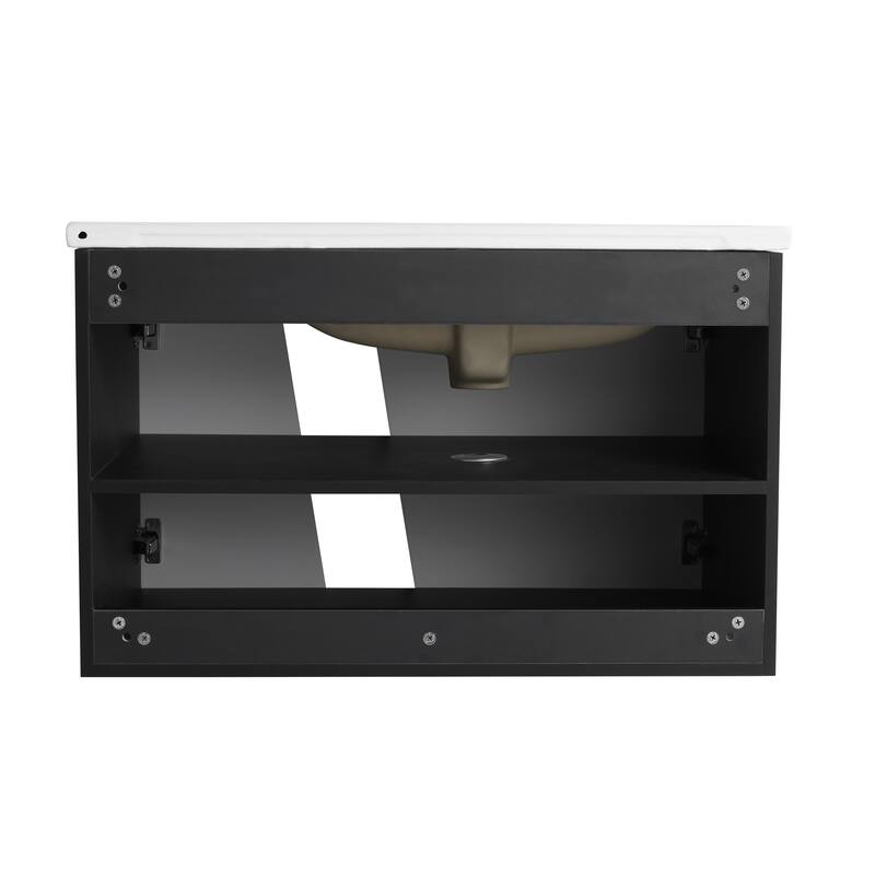 Bathroom Vanity With Sink In 32/36/40/84/76/92 Inch, Floating Bathroom Vanity With Soft Close Door