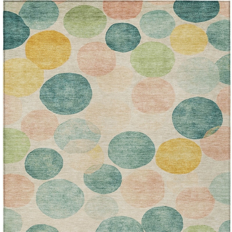 HomeRoots Geometric Transitional Rectangle Outdoor Rug