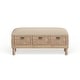 preview thumbnail 21 of 23, Brown Wood Farmhouse Eclectic Cushion Seat Storage Bench - 47 x 16 x 20