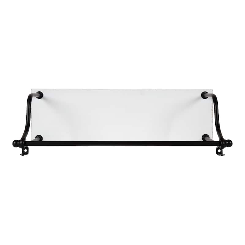 Kate and Laurel Walters Wood and Metal 3-tier Floating Shelf
