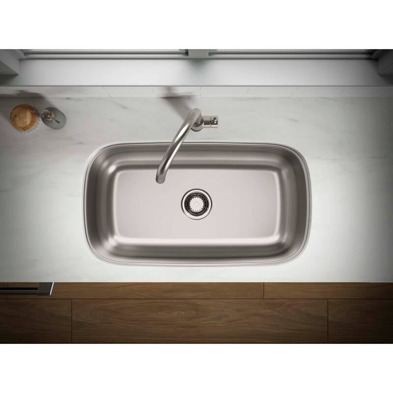 Sterling 36595 Valton 32-3/16" Undermount Single Basin Stainless Steel - Stainless Steel