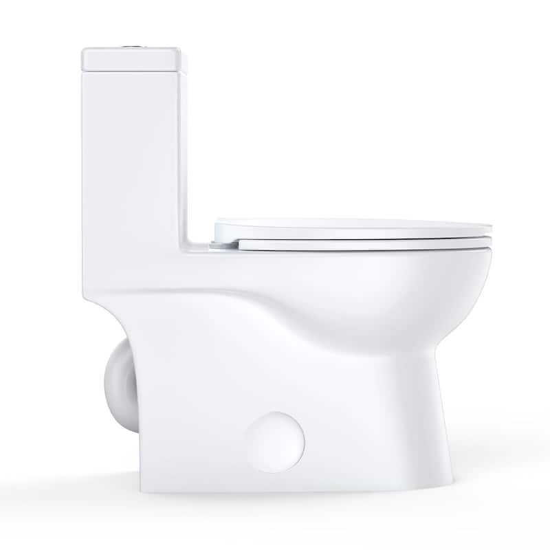 Dual Flush Elongated Toilet with Soft Close Seat - One toilet 2137